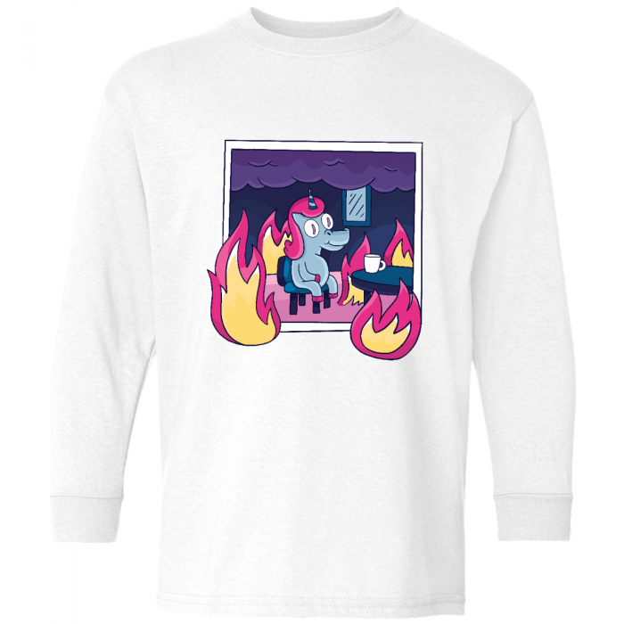 unicorn in flames
