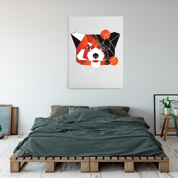 polygonal red panda